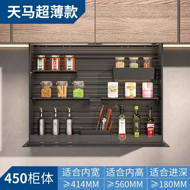 Intelligenter elektrischer hängender Schrank Hebe korb Küchen schrank vertikaler Pulldown-Rack